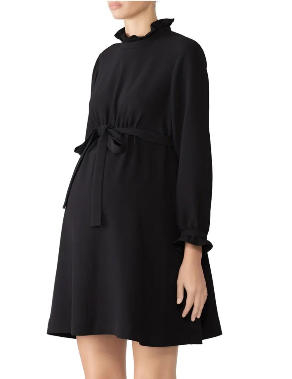 Sail to Sable Black Maternity Mini Dress SIZEE 0 Preppy Work Party Designer $300